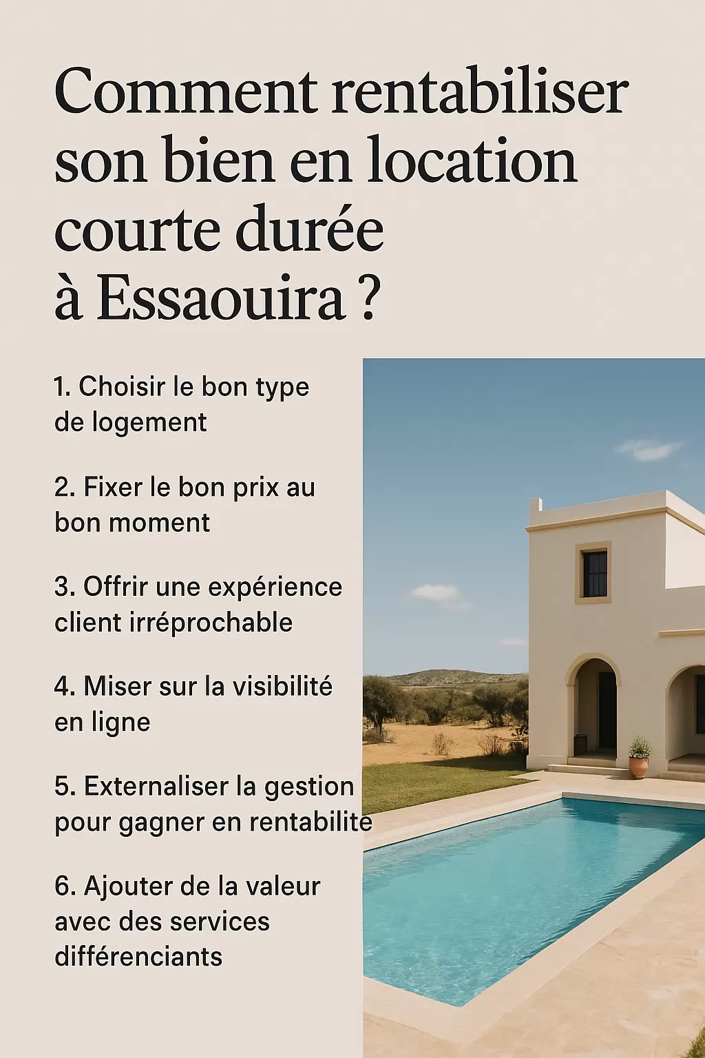 Comment rentabiliser son bien en location courte durée à Essaouira ?